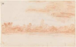 Landschaft mit Kirchturm