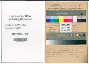 Entnazifizierung Fritz Deventer , geb. 02.10.1902 (Kaufmaennischer Angestellter)
