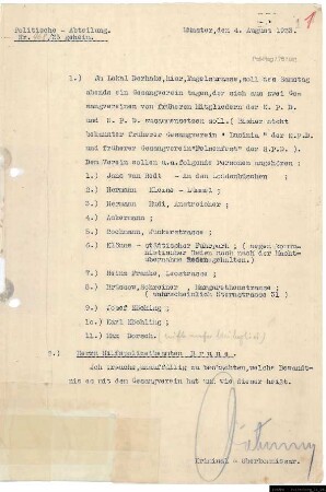 Überwachung der Kommunisten
