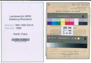 Entnazifizierung Franz Hardt , geb. 28.11.1892 (Polizist)