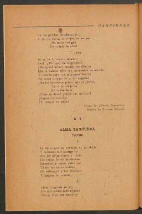 Alma tanguera : Tango