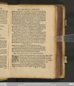 De Tragoedia Et Comoedia.