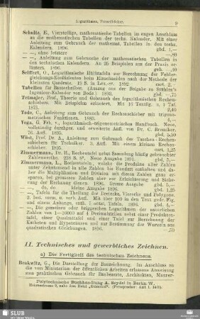 II. Technisches und gewerbliches Zeichnen