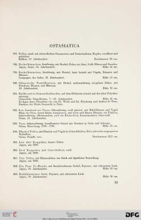 Ostasiatica (Nr. 797-882)