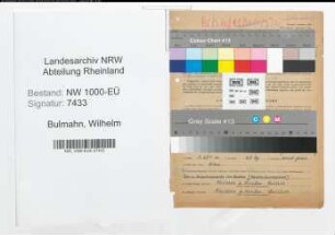 Entnazifizierung Wilhelm Bulmahn, geb. 30.11.1904 (Beamter)