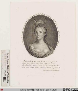 Bildnis Marie-Françoise Marchand Du Mesnil, gen. Mademoiselle Du Mesnil