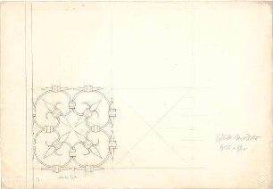 ohne Verfasserangabe; verschiedene Skizzen - Gittertor (Detail)