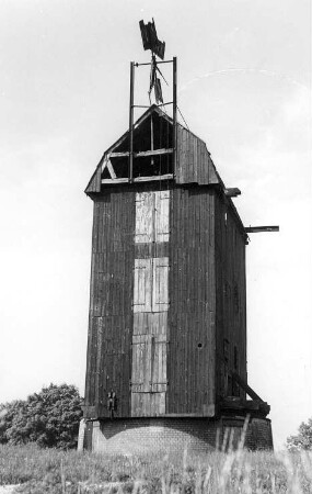 Bautzen-Oehna. Paltrockmühle (vor 2002 bis auf den Sockel abgebrochen)