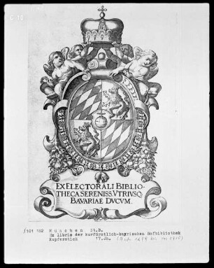 Ex libris der kurfürstlich-bayerischen Hofbibliothek