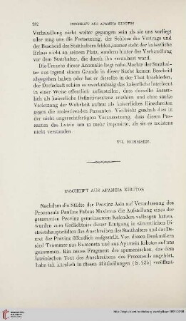 16: Inschrift aus Apameia Kibotos