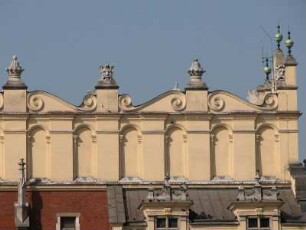 Fassade der Tuchhallen am Hauptmarkt