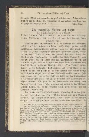 Die evangelische Mission auf Tahiti