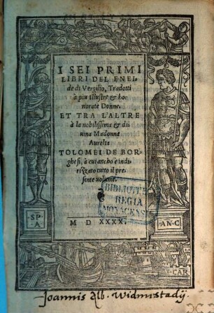 I sei primi Libri del Eneide