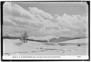 Blick nach dem Schwartenberg (800 Meter) im Spielzeugland