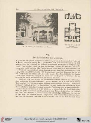 VIII. Die Sakralbauten der Osmanen