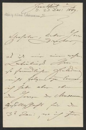 Brief an Franz Wüllner : 23.12.1889