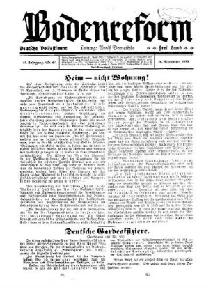 Heim - nicht Wohnung!