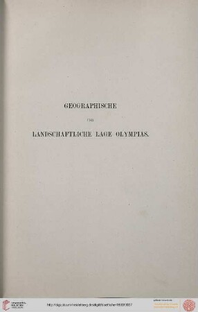 Geographische und landschaftliche Lage Olympias