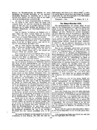 Der Kunze-Kalender 1918