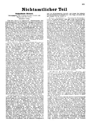 Bücher und Zeitschriften : [Nichtamtlicher Teil]