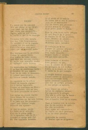 XXXII [Consejos de Martín Fierro a sus hijos]