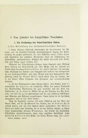 I. Das Zeitalter der französischen Revolution