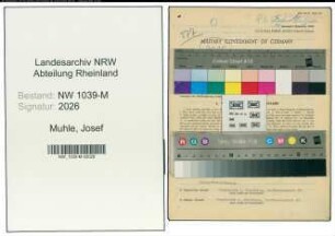 Entnazifizierung Josef Muhle , geb. 31.12.1912 (Studienassessor)