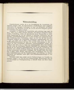 Weiterentwicklung