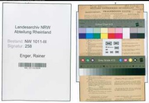 Entnazifizierung Rainer Enger , geb. 08.07.1898 (Metzger)