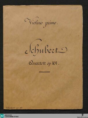 Grand quatuor en Sol : pour 2 violons, alto et violoncelle; oeuv. 161