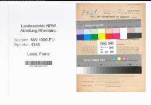 Entnazifizierung Franz Liese, geb. 29.07.1905 (Verw.Beamter)