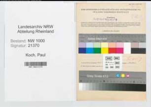 Entnazifizierung Paul Koch, geb. 27.06.1899 (Postsekretaer)