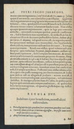 Regula XVII.