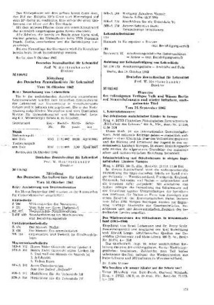 Hinweise des volkseigenen Verlages Volk und Wissen Berlin auf Neuerscheinungen und wieder lieferbare, nachgedruckte Titel : 112/62 vom 24. September 1962 ; [Mitteilungen]