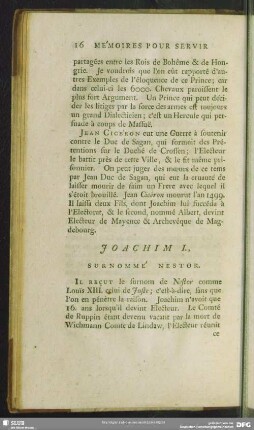 Joachim I., Surnommé Nestor