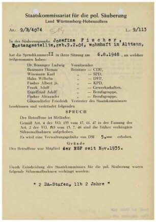Fischer, Josefine