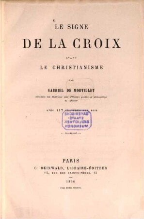 Le signe de la croix avant le christianisme