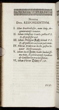 Nomina Dnn. Respondentium.