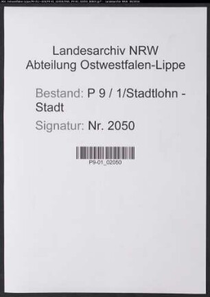 Sterberegister Standesamt Stadtlohn