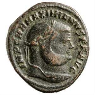 Münze, Follis, 300 - 301 n. Chr.