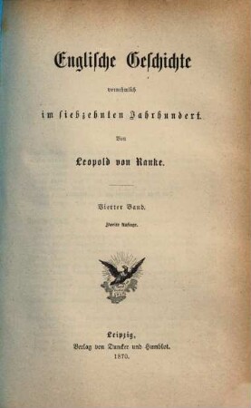 Englische Geschichte vornehmlich im siebzehnten Jahrhundert, 4