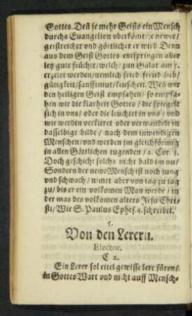 4. Von den Lerern.