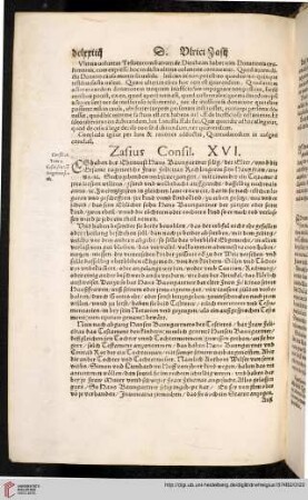 Zasius Consil XVI.