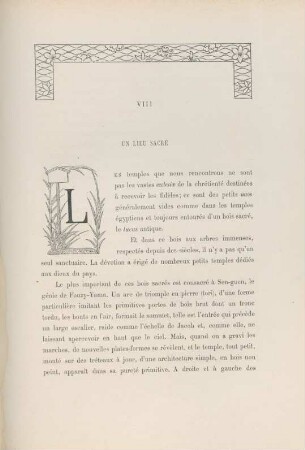 VIII: Un lieu sacré