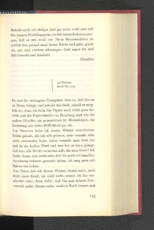 An Herder den 6. Mai 1775