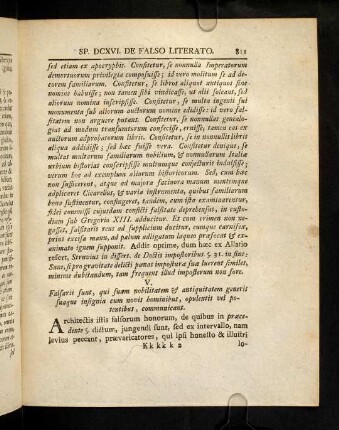811-820, V - XIII; Corollarium