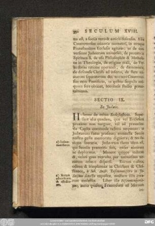 Sectio IX. De Iudaeis.