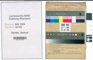 Entnazifizierung Gertrud Richter , geb. 12.01.1894 (Schneiderin)