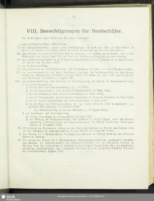 VIII. Berechtigungen für Realschüler