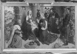 Monforte-Altar — Anbetung der Könige